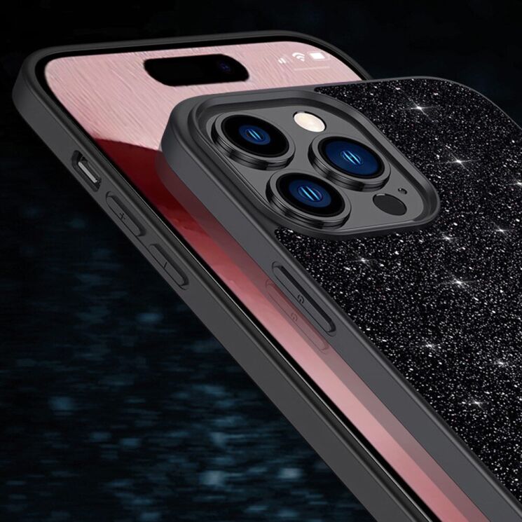 Защитный чехол SULADA Dazzling Glittery для Apple iPhone 16 Pro - Purple: фото 6 из 8