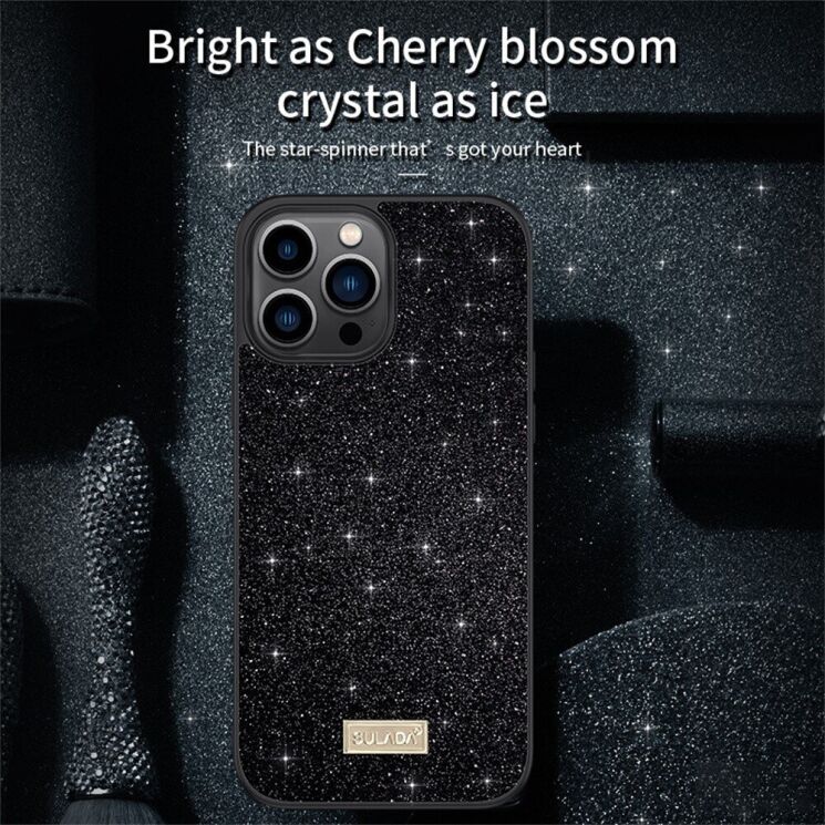 Защитный чехол SULADA Dazzling Glittery для Apple iPhone 16 Pro - Purple: фото 5 из 8