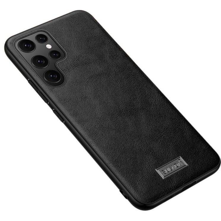 Захисний чохол SULADA Leather Case для Samsung Galaxy S22 Ultra - Black: фото 1 з 6