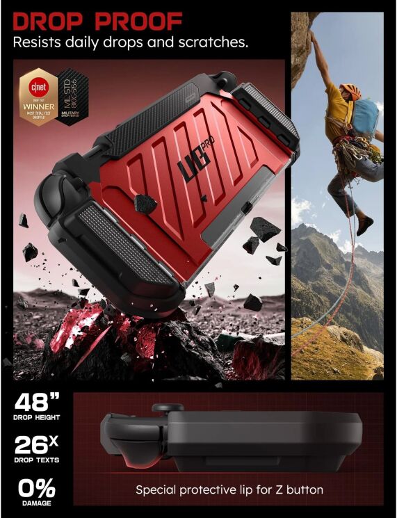 Захисний чохол Supcase Unicorn Beetle PRO Gaming для Nintendo Switch 2 (843439157422) - Black: фото 9 з 11
