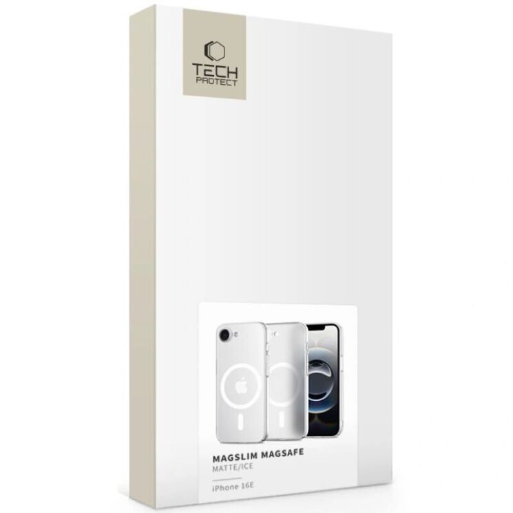 Защитный чехол Tech-Protect MagSlim MagSafe для Apple iPhone 16e - Matte Ice: фото 2 из 5
