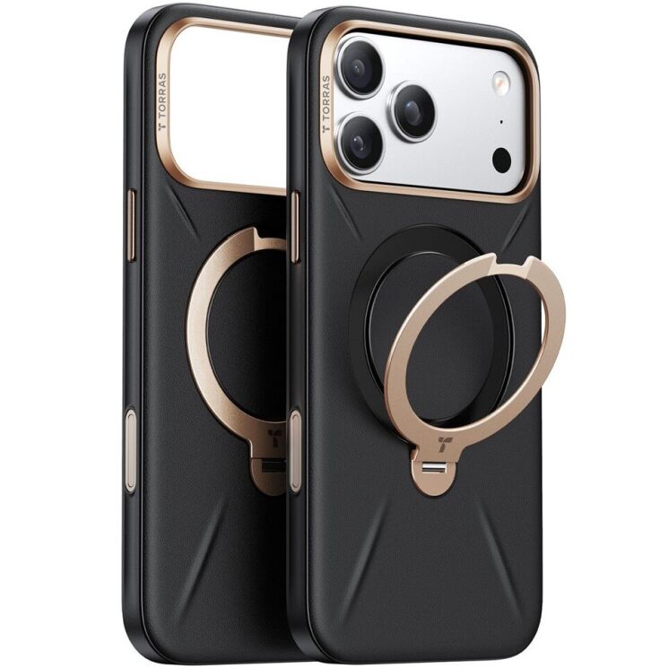Захисний чохол TORRAS Ostand Q Pro для Apple iPhone 17 Pro - Black: фото 1 з 8
