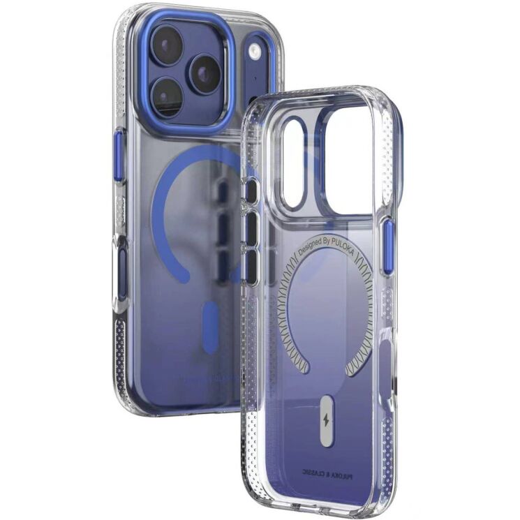 Защитный чехол (TPU+PC) Puloka Resplendent with Magnetic Fit для iPhone 18 Pro / 17 Pro - Blue (423717L) Защитный чехол (TPU+PC) Puloka Resplendent with Magnetic Fit для iPhone 18 Pro / 17 Pro - Blue: фото 2 из 2