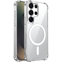 Захисний чохол UniCase AirBag Flow MagSafe для Samsung Galaxy S23 Ultra (S918) / Galaxy S22 Ultra (S908) - Transparent: фото 1 з 14