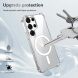 Захисний чохол UniCase AirBag Flow MagSafe для Samsung Galaxy S23 Ultra (S918) / Galaxy S22 Ultra (S908) - Transparent (321096T). Фото 8 з 14