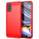 Защитный чехол UniCase Carbon для Realme 7 Pro - Red (250629R). Фото 1 из 9