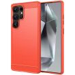 Защитный чехол UniCase Carbon для Samsung Galaxy S25 Ultra (S938) - Red (372207R)