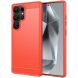Защитный чехол UniCase Carbon для Samsung Galaxy S25 Ultra (S938) - Red (372207R). Фото 1 из 8