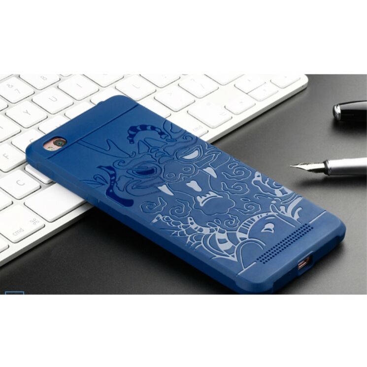 Захисний чохол UniCase Dragon Style для Xiaomi Redmi 5A - Dark Blue: фото 2 з 3