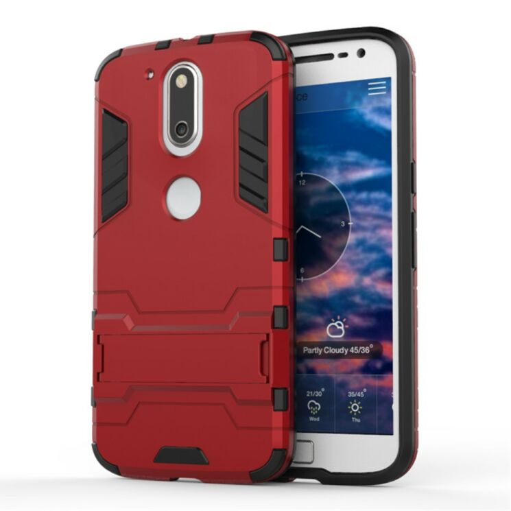 Защитный чехол UniCase Hybrid для Motorola Moto G4/G4 Plus - Red: фото 1 из 7
