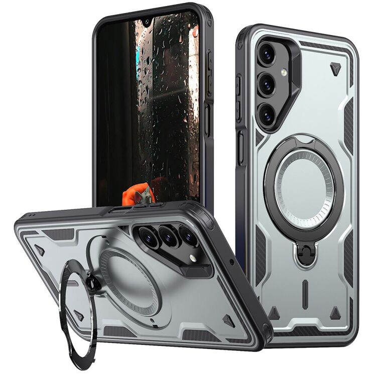 Защитный чехол UniCase Lander Armor для Samsung Galaxy A16 (A165) - Grey: фото 1 из 6