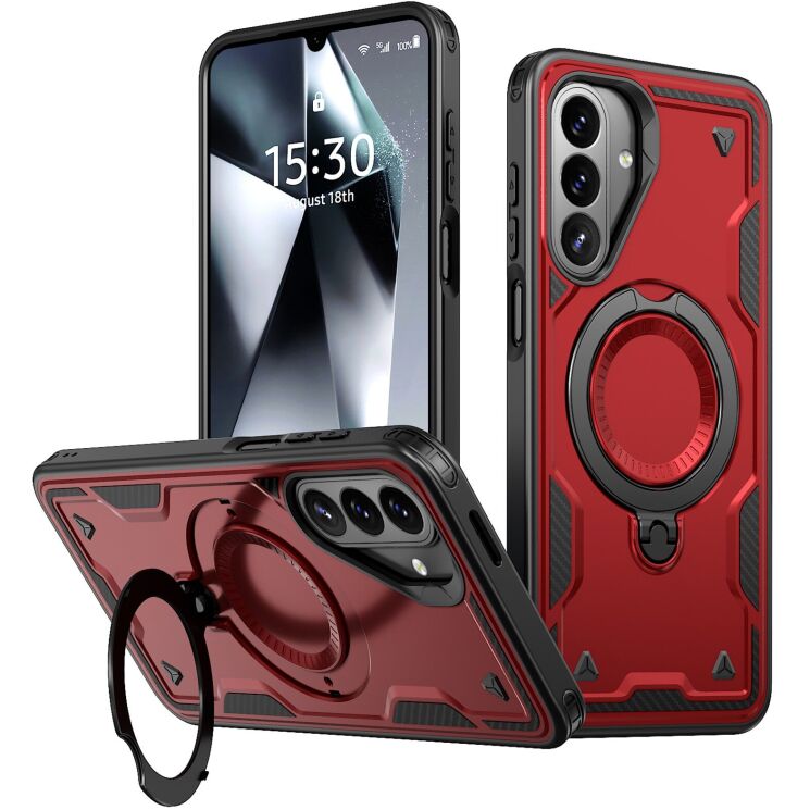 Захисний чохол UniCase Lander Armor для Samsung Galaxy A27 (A276) - Red: фото 1 з 6