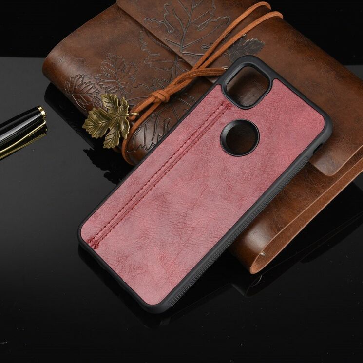 Защитный чехол UniCase Leather Series для Google Pixel 4A - Red: фото 8 из 9