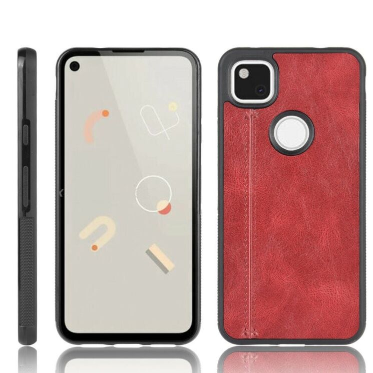 Защитный чехол UniCase Leather Series для Google Pixel 4A - Red: фото 1 из 9