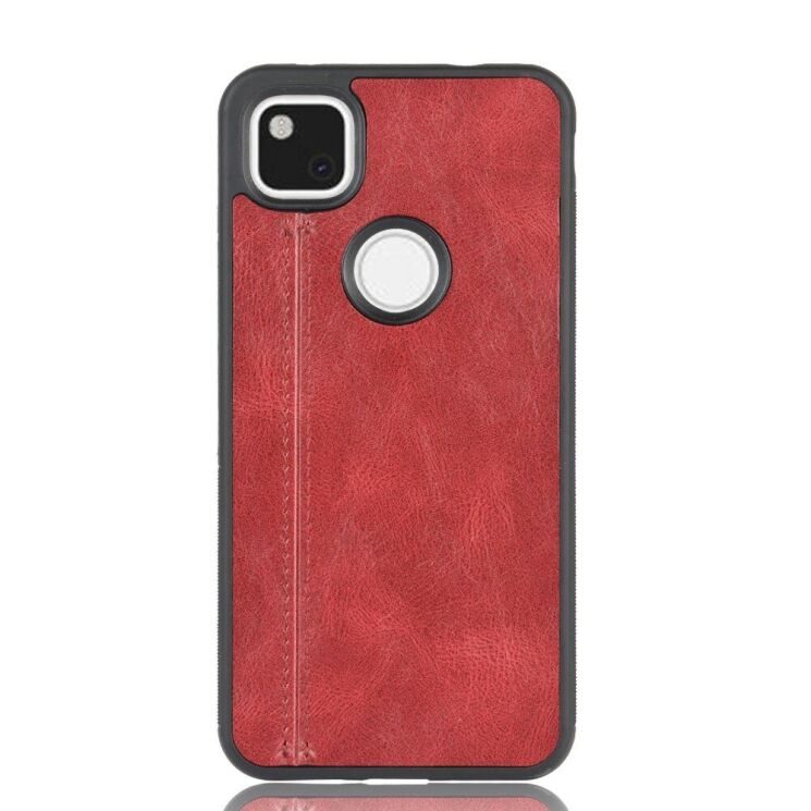 Защитный чехол UniCase Leather Series для Google Pixel 4A - Red: фото 3 из 9