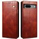 Защитный чехол UniCase Leather Wallet для Google Pixel 8A - Brown (341048Z). Фото 1 из 6