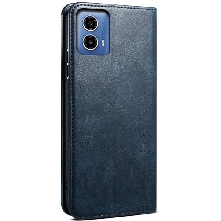 Защитный чехол UniCase Leather Wallet для Motorola Moto G35 - Blue: фото 6 из 7