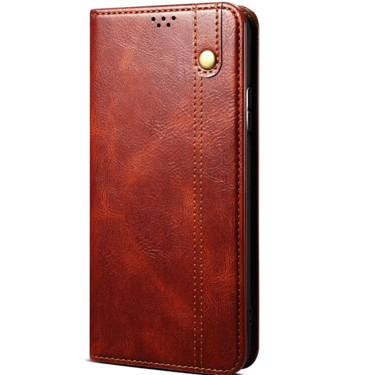 Защитный чехол UniCase Leather Wallet для Nothing Phone (3a) - Brown: фото 5 из 6