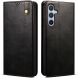 Защитный чехол UniCase Leather Wallet для Samsung Galaxy S25 FE (S731) - Black (386904B). Фото 1 из 6
