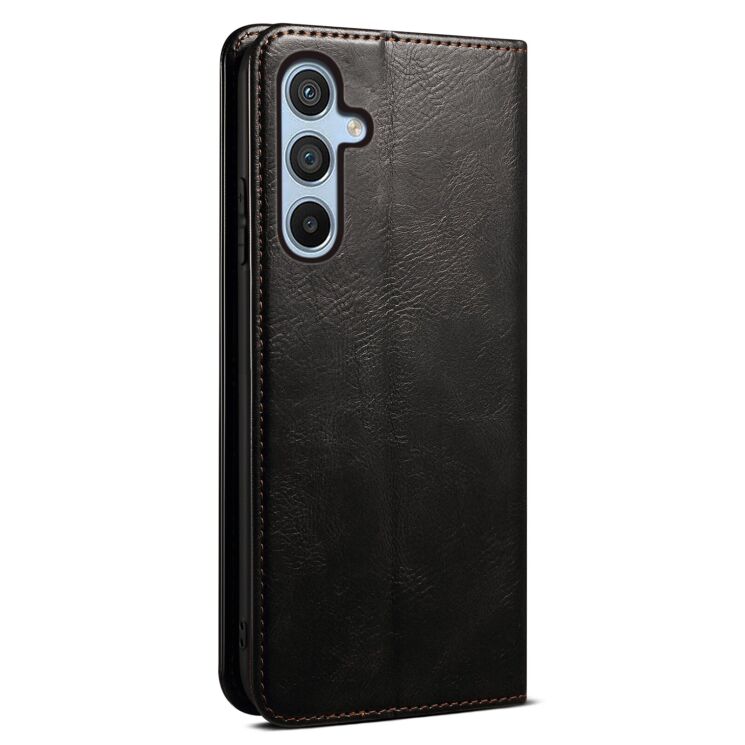 Защитный чехол UniCase Leather Wallet для Samsung Galaxy S25 FE (S731) - Black: фото 6 из 6