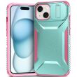Защитный чехол UniCase Shuttle Guard для Apple iPhone 15 - Pink / Green (371517GP)