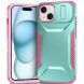 Защитный чехол UniCase Shuttle Guard для Apple iPhone 15 - Pink / Green (371517GP). Фото 1 из 7