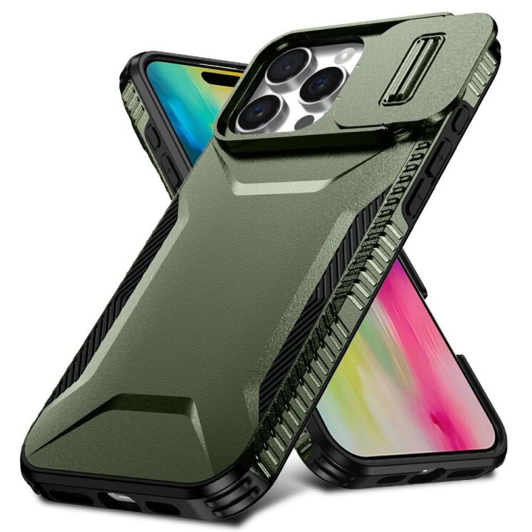 Захисний чохол UniCase Shuttle Guard для Apple iPhone 16 Pro - Green: фото 2 з 7