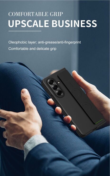 Защитный чехол UniCase Wristband Case (FF) для Samsung Galaxy Fold 8 Ultra - Black: фото 6 из 10