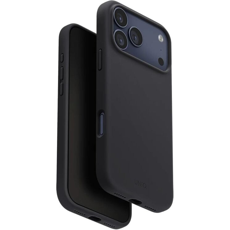 Защитный чехол UNIQ Lino Hybrid Silicone Case MagClick для iPhone 17 Pro Max (UNIQ-IP6.9P(2025)-LINOMCGRY) - Grey: фото 1 из 7