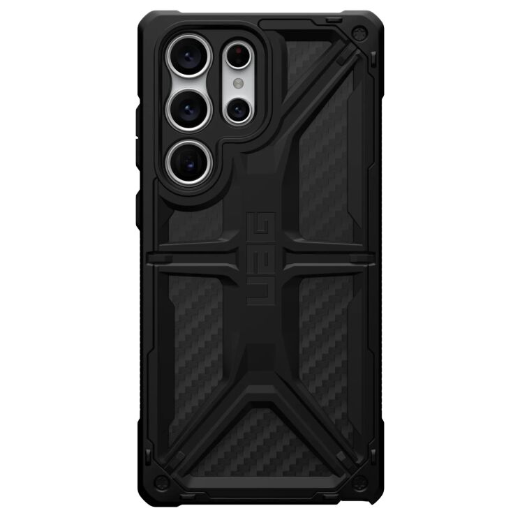 Защитный чехол URBAN ARMOR GEAR (UAG) Monarch для Samsung Galaxy S23 Ultra (S918) - Carbon Fiber: фото 1 из 10