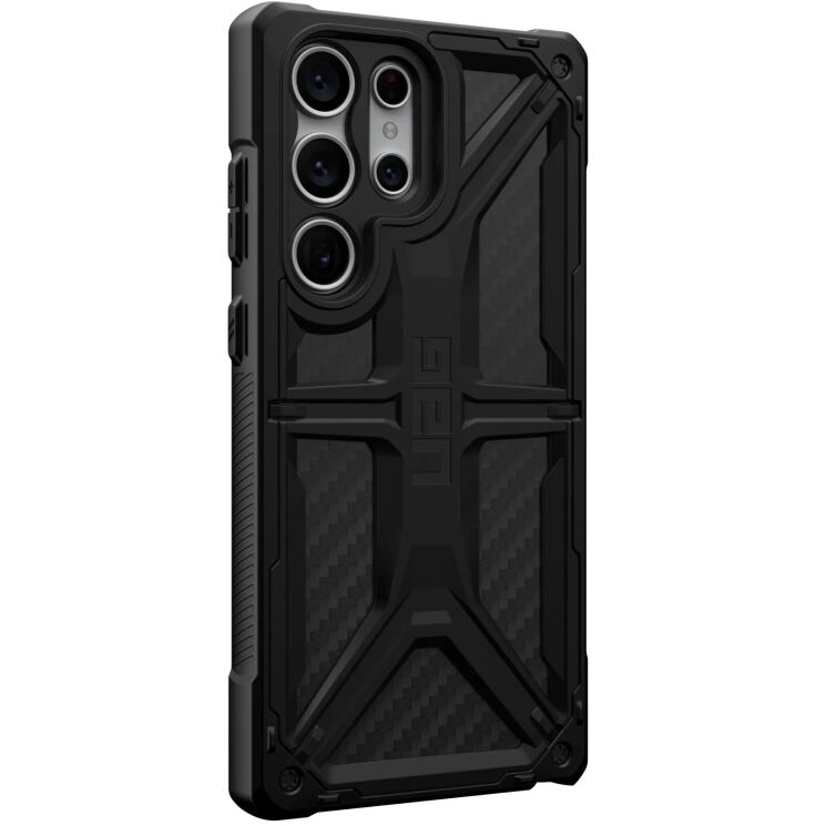 Защитный чехол URBAN ARMOR GEAR (UAG) Monarch для Samsung Galaxy S23 Ultra (S918) - Carbon Fiber: фото 3 из 10
