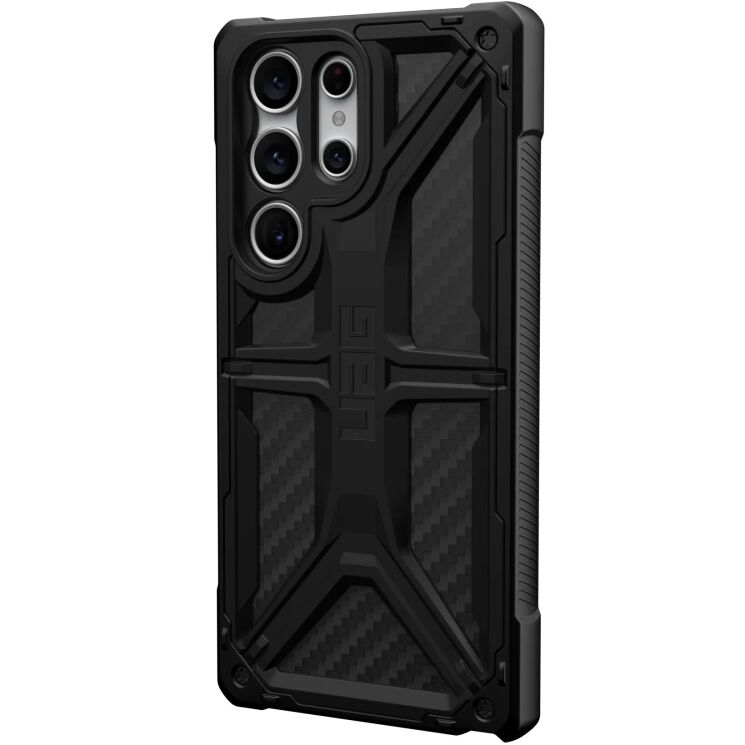 Защитный чехол URBAN ARMOR GEAR (UAG) Monarch для Samsung Galaxy S23 Ultra (S918) - Carbon Fiber: фото 2 из 10
