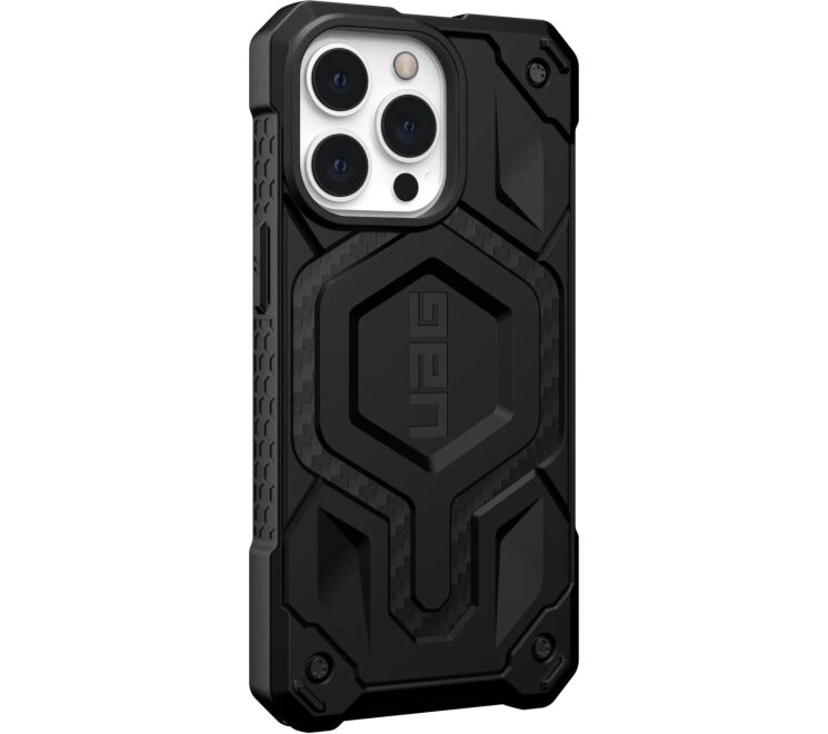 Захисний чохол URBAN ARMOR GEAR (UAG) Monarch Pro MagSafe для Apple iPhone 13 Pro (113541114242) - Carbon Fiber: фото 7 з 12