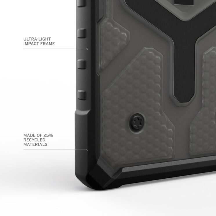 Защитный чехол URBAN ARMOR GEAR (UAG) Pathfinder Clear для Samsung Galaxy S24 Ultra (S928) 214442113131 - Ash: фото 9 из 11