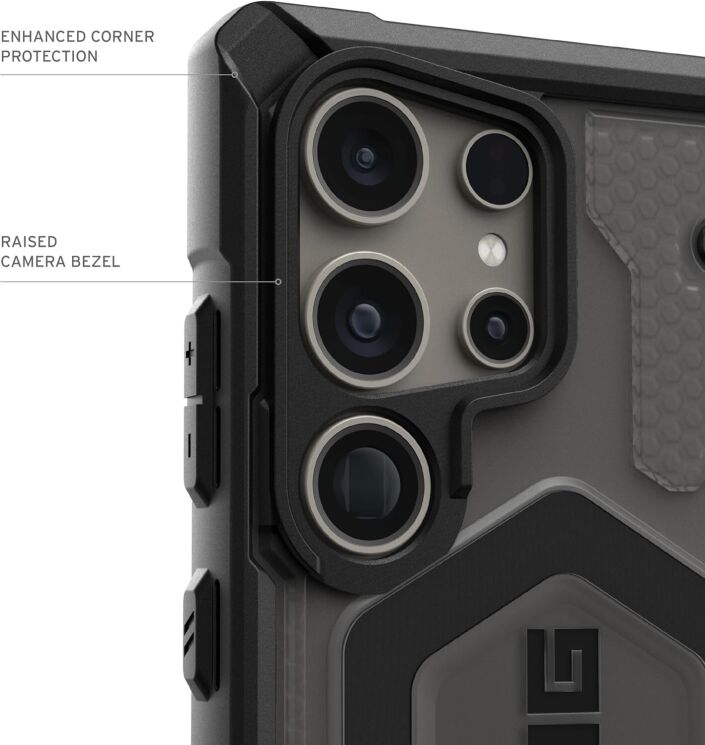Защитный чехол URBAN ARMOR GEAR (UAG) Pathfinder Clear для Samsung Galaxy S24 Ultra (S928) 214442113131 - Ash: фото 8 из 11
