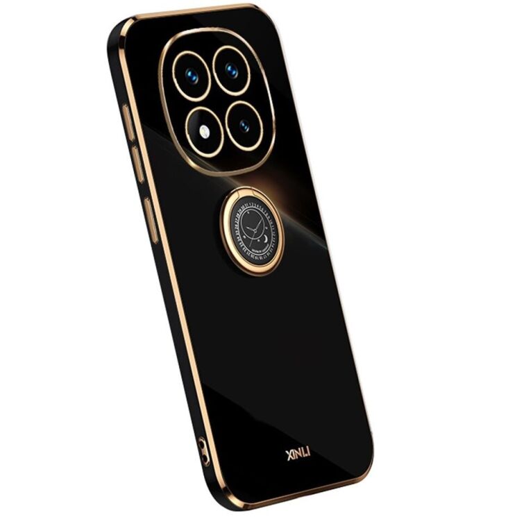 Защитный чехол XINLI Porcelain Ring для Xiaomi Redmi Note 14 Pro - Black: фото 1 из 6