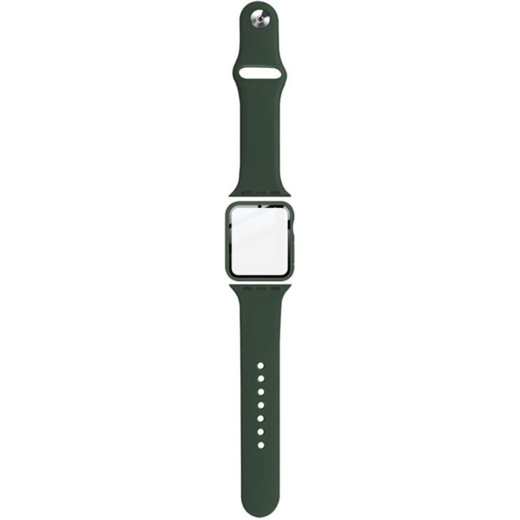 Захисний комплект IMAK Watch Strap + Case для Apple Watch 38 mm - Dark Green (251851DG) Захисний комплект IMAK Watch Strap + Case для Apple Watch 38 mm - Dark Green: фото 4 з 14