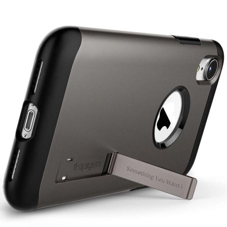 Защитный чехол Spigen (SGP) Slim Armor для Apple iPhone XR - Gunmetal: фото 5 из 7