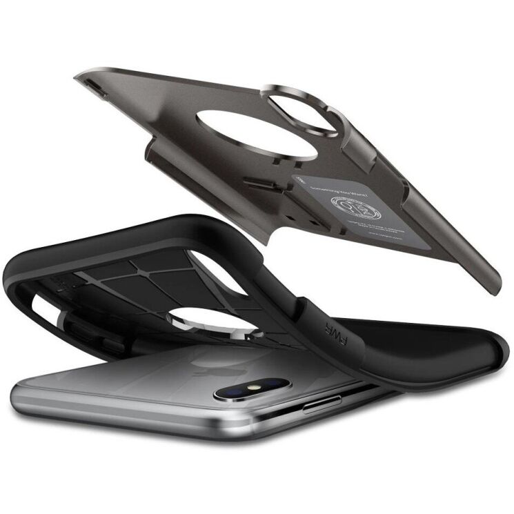 Защитный чехол Spigen (SGP) Slim Armor для Apple iPhone XR - Gunmetal: фото 7 из 7