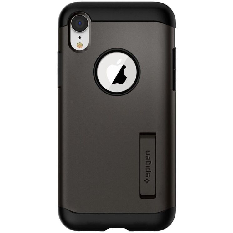 Защитный чехол Spigen (SGP) Slim Armor для Apple iPhone XR - Gunmetal: фото 2 из 7