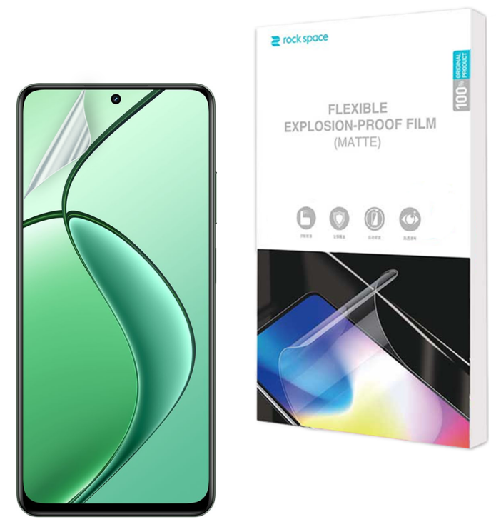 Антиблікова плівка на екран RockSpace Explosion-Proof Matte для Realme 12 / 12 Plus: фото 1 з 8