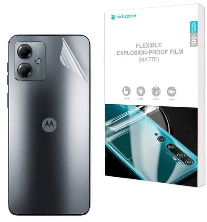 Антиблікова плівка на задню панель RockSpace Explosion-Proof Matte для Motorola Moto G14: фото 1 з 9