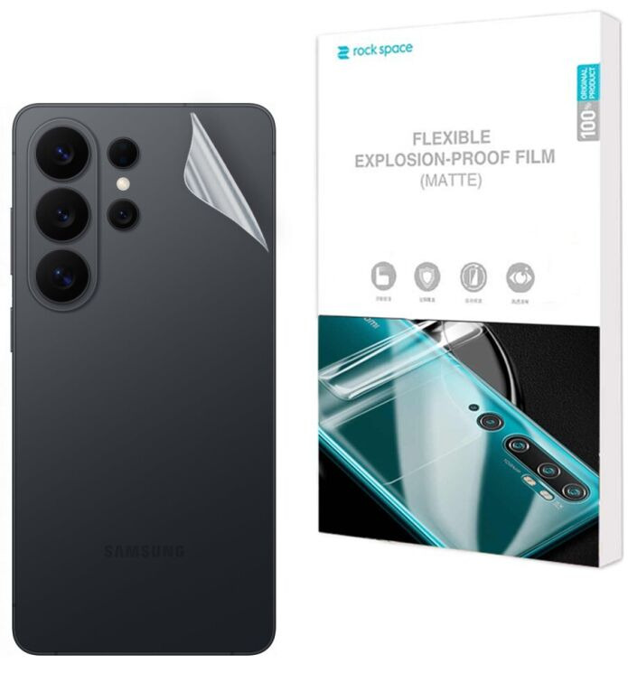Антибликовая пленка на заднюю панель RockSpace Explosion-Proof Matte для Samsung Galaxy S26 Ultra (S948) (406267) Антибликовая пленка на заднюю панель RockSpace Explosion-Proof Matte для Samsung Galaxy S26 Ultra (S948): фото 1 из 9