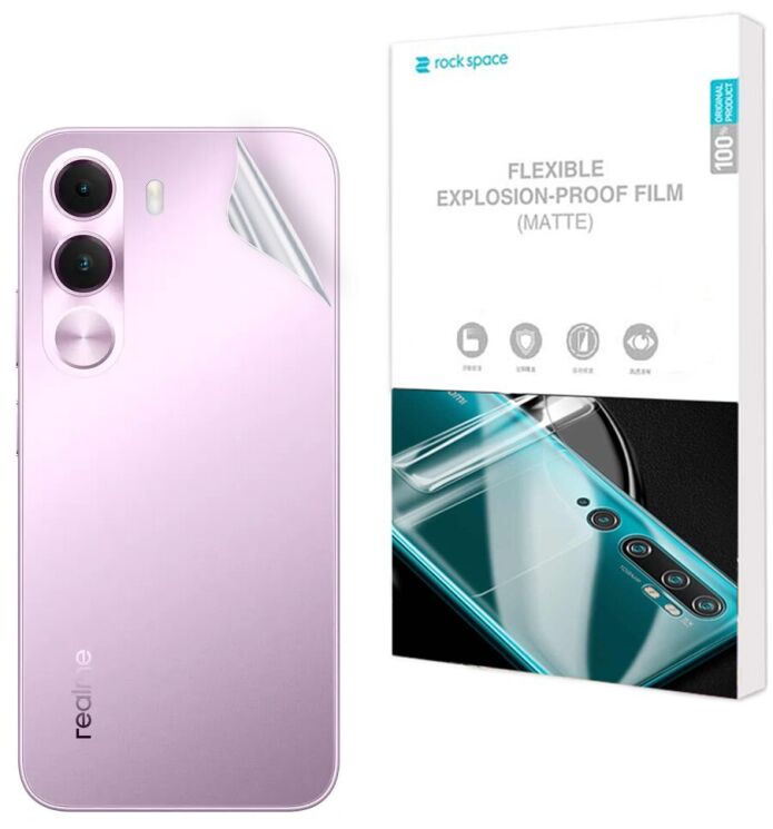Антибликовая пленка на заднюю панель RockSpace Matte для Realme C100i: фото 1 из 9