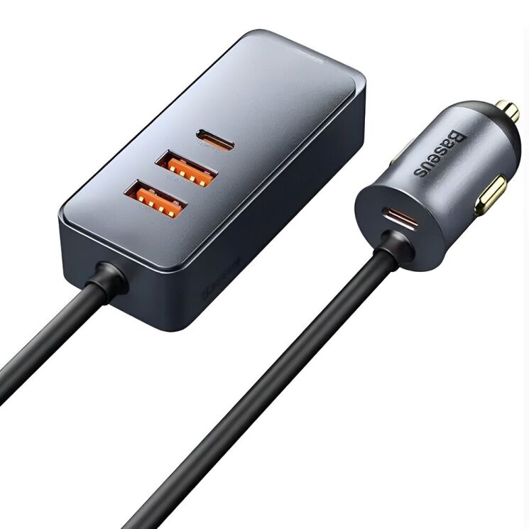 Автомобильное зарядное устройство Baseus Share Together PPS Fast Charging 2USB + 2Type-C (120W) CCBT-A0G - Grey: фото 2 из 27