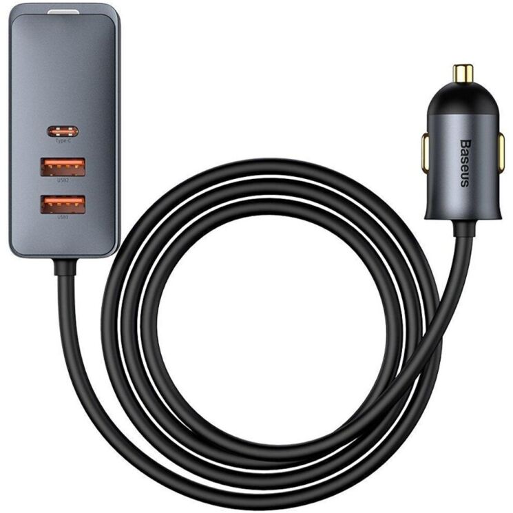 Автомобильное зарядное устройство Baseus Share Together PPS Fast Charging 2USB + 2Type-C (120W) CCBT-A0G - Grey: фото 1 из 27