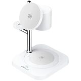 Бездротовий зарядний пристрій ACEFAST 4 in 1 Qi2 (25W) - White: фото 1 з 8