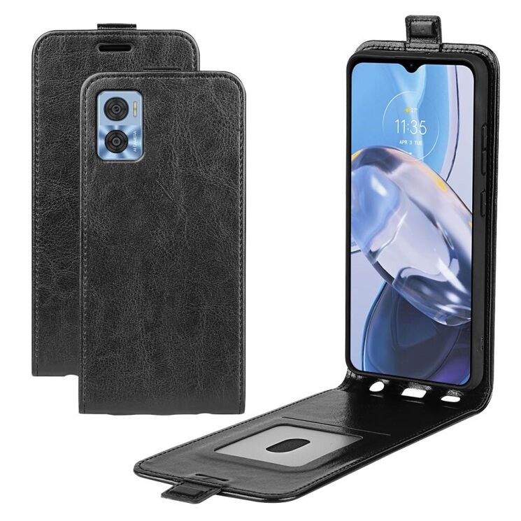 Чохол Deexe Flip Case для Motorola Moto E22 - Black: фото 7 з 9