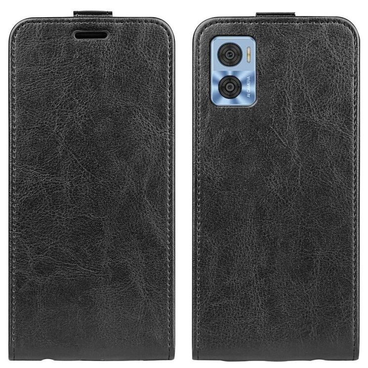 Чохол Deexe Flip Case для Motorola Moto E22 - Black: фото 1 з 9