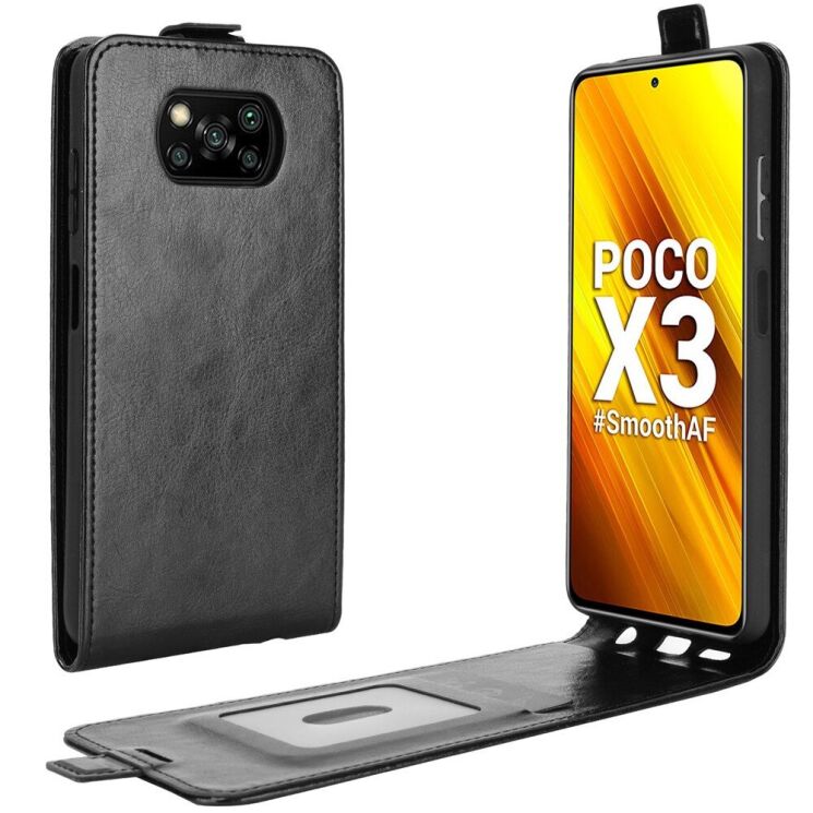 Чохол Deexe Flip Case для Xiaomi Poco X3 / Poco X3 Pro - Black: фото 1 з 12